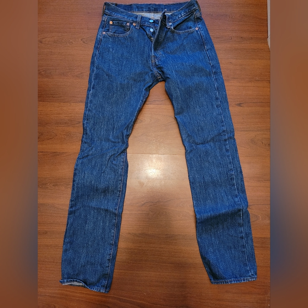 Mens button fly levis